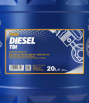 Моторное масло Mannol Diesel TDI 5W30 SN/CF / MN7909-20 (20л)