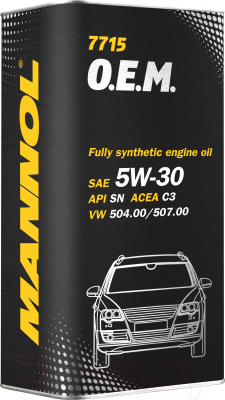 Моторное масло Mannol OEM 5W30 SN / MN7715-5ME (5л)