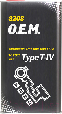 Трансмиссионное масло Mannol ATF T-IV OEM / MN8208-4ME (4л)