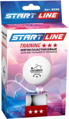 Набор мячей для настольного тенниса Start Line Training 3 / 8333