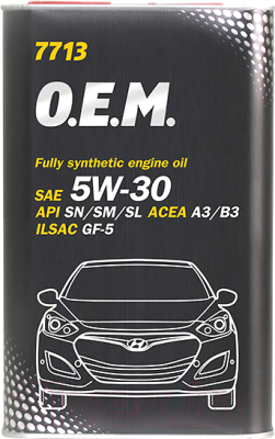 

Моторное масло Mannol, OEM 5W30 SN / MN7713-1ME
