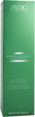 Крем-краска для волос Kapous Studio Professional с женьшенем и рисовыми протеинами 6.81 (темный коричнево-пепельный блонд)
