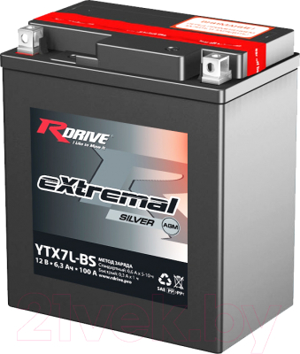 Мотоаккумулятор RDrive eXtremal Silver YTX7L-BS (6.3 А/ч)