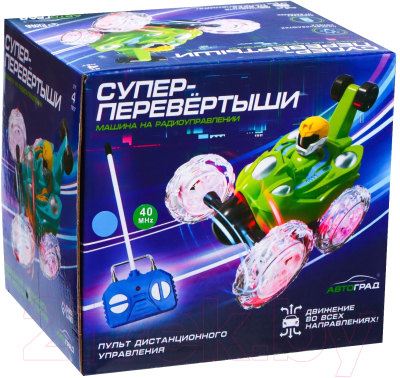 Радиоуправляемая игрушка Автоград Перевертыш Трюк / 7706961 (синий)