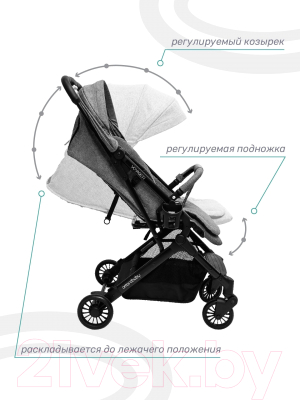 Детская прогулочная коляска Amarobaby Voyager / AB22-10VOYAGER/11 (серый)