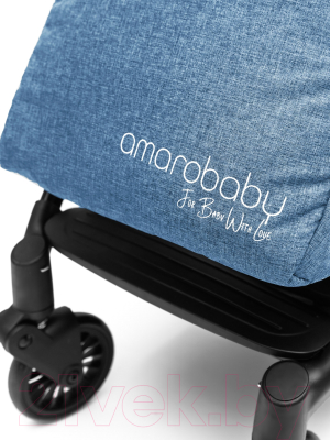 Детская прогулочная коляска Amarobaby Voyager / AB22-10VOYAGER/20 (синий)