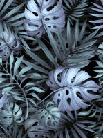 Фотообои листовые Vimala Рисованные листья 6 (270x200) - 
