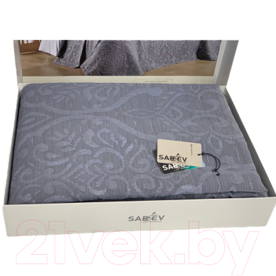Набор текстиля для спальни Sarev Salvia Евро / Y 958 v2 K.gri/темно-серый