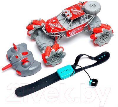 Радиоуправляемая игрушка Sima-Land Джип-акробат / 5214017 (красный)