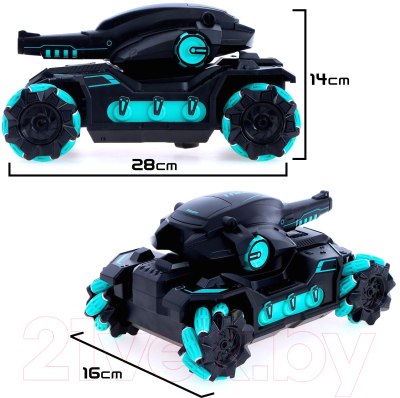Радиоуправляемая игрушка Sima-Land Танк Fighter / 6918430 (черный/синий)