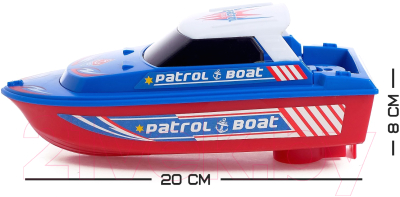 Катер игрушечный Sima-Land Морской патруль / 4321739