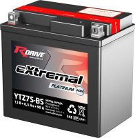 Мотоаккумулятор RDrive eXtremal Platinum YTZ7S-BS (6.3 А/ч) - 