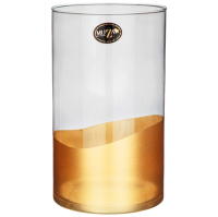 Ваза Muza Modern Cylinder Smoky/Gold 380-911 - 