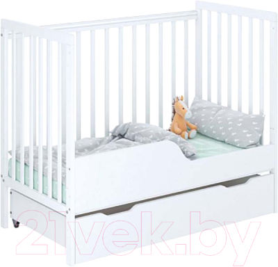 Детская кроватка Polini Kids Simple 310-03 / 0003140-04 (белый)