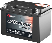 Мотоаккумулятор RDrive eXtremal Silver YTX12-BS (10.5 А/ч) - 