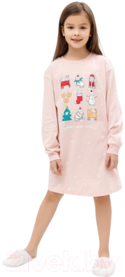 Сорочка детская Mark Formelle 577718 (р.98-52, снежинки на розовом)