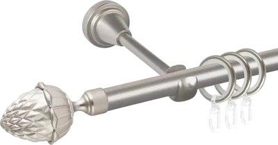 

Карниз для штор, Prime D16Г + наконечники Шишка