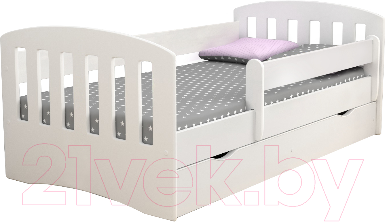 Односпальная кровать детская Мебель детям Классика 90x190 К-90