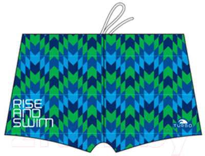 Плавки Turbo Boxer Full Printed Men Rise And Swim Print / 73017116-0099 (р-р 38)