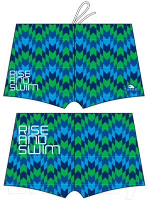 Плавки Turbo Boxer Full Printed Men Rise And Swim Print / 73017116-0099 (р-р 38)