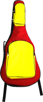 Чехол для гитары Mezzo MZ-ChGC-3bk/red/yel (черный/красный/желтый) - 