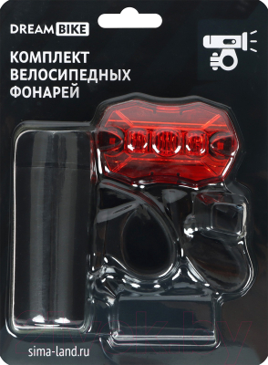 Набор фонарей для велосипеда Dream Bike JY-7058+JY-6090T / 7305375