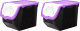Набор контейнеров El Casa 506 / 640136_2 (2шт, черный/фиолетовый) - 