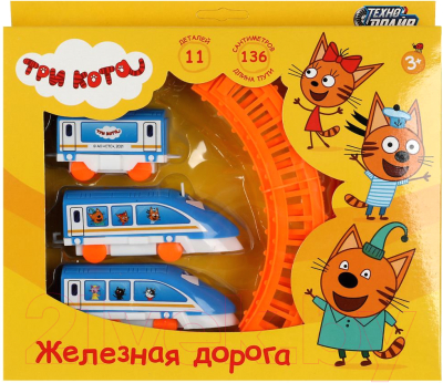 Железная дорога игрушечная Технодрайв Три кота / B1686117-R3
