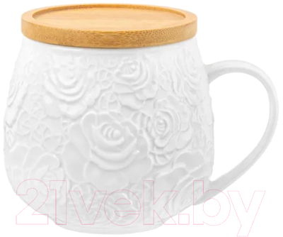 Набор для чая/кофе Elan Gallery Белые розы / 860078_2 (2шт)