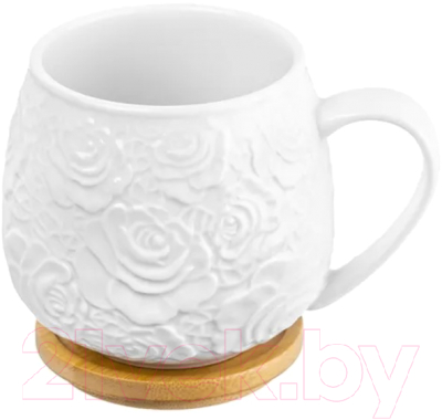 Набор для чая/кофе Elan Gallery Белые розы / 860078_2 (2шт)