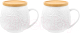 Набор для чая/кофе Elan Gallery Белые розы / 860078_2 (2шт) - 