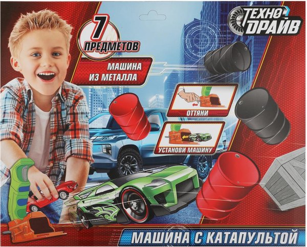 Автомобиль игрушечный Технодрайв Машина с катапультой / 2108C011-R