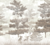 Фотообои листовые Vimala Рисованный лес (270x300) - 