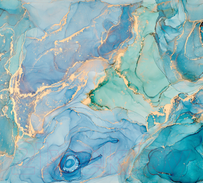 Фотообои листовые Vimala Флюиды голубые (270x300)