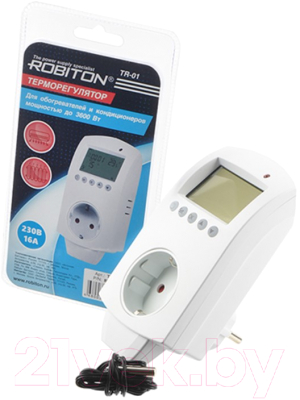 Терморегулятор для теплого пола Robiton TR-01 BL1 / БЛ17701