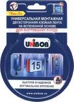 

Скотч двухсторонний Unibob, Для внутренних работ 19ммх5м / 47037