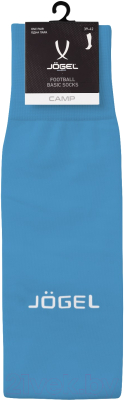 Гетры футбольные Jogel Camp Basic Socks / JC1GA0122.Z1 (р-р 28-31, голубой/белый)