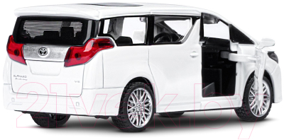 Масштабная модель автомобиля Автопанорама Toyota Alphard / 5488628 (белый)