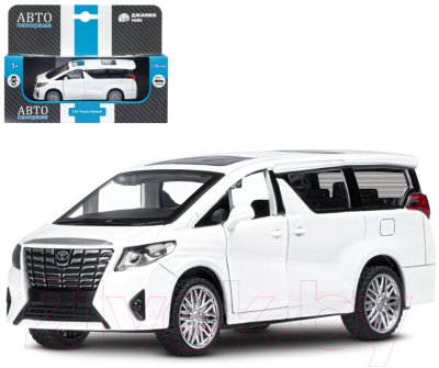 Масштабная модель автомобиля Автопанорама Toyota Alphard / 5488628 (белый)