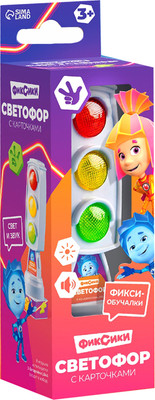 

Развивающий игровой набор, Светофор с карточками / 4679994