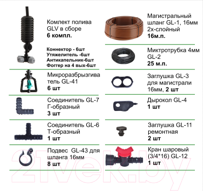 Система капельного полива GreenLINE V Туманообразующий / 1475468