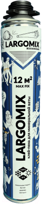 Клей-пена Largomix Max Fix Всесезонная для теплоизоляции (820мл)