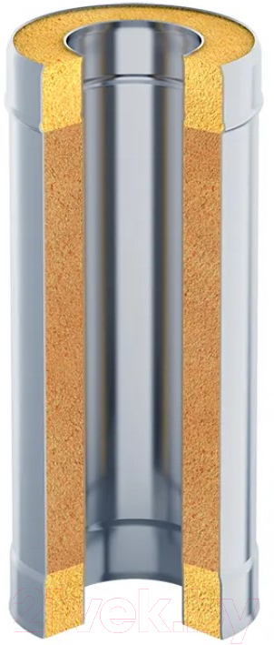 Труба дымохода UMKPRO 0.5м 200х280 AISI 439/439 1мм/0.5мм (К) — фото 2