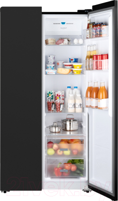 Холодильник с морозильником Weissgauff WSBS 600 XB NoFrost Inverter