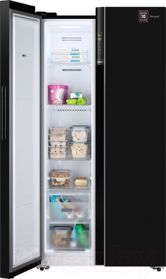 Холодильник с морозильником Weissgauff WSBS 600 BG NoFrost Inverter