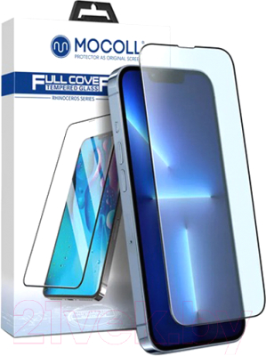 Защитное стекло для телефона Mocoll Rhinoceros 2.5D для iPhone 14/13/13 Pro / R255 (черный)
