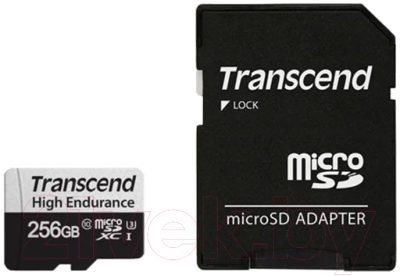 Карта памяти Transcend microSDXC UHS-I U1 U3 256GB + адаптер (TS256GUSD350V)