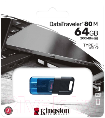 Usb flash накопитель Kingston 64GB (DT80M/64GB)