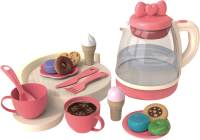 Набор игрушечной посуды Sharktoys Чайный / 460000002 (розовый) - 