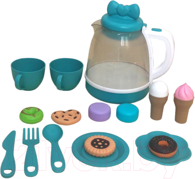 Набор игрушечной посуды Sharktoys Чайный / 460000001 (голубой)